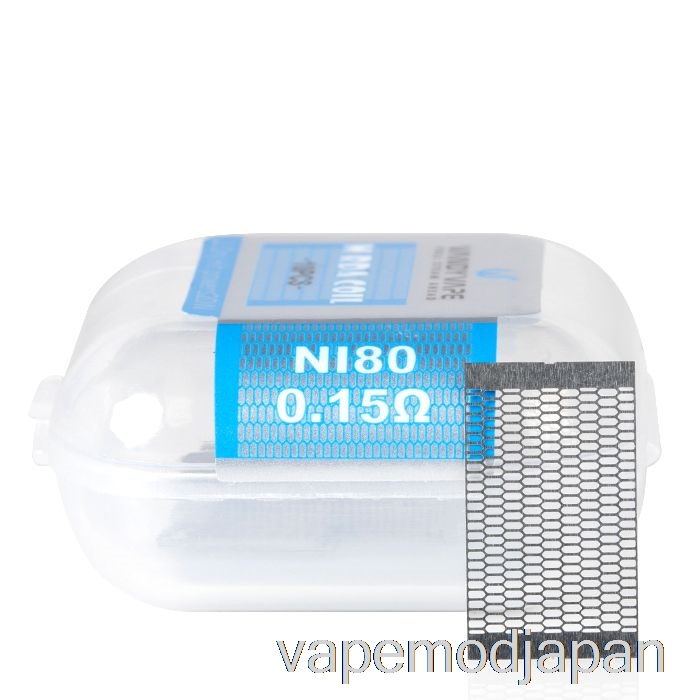 Vape Japan Vandy Vape M メッシュシートコイル (10 枚) M V2 Rda コイル - 0.15ohm Ni80 (10pc)